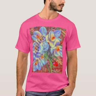 Ladybugs und Blume T-Shirt