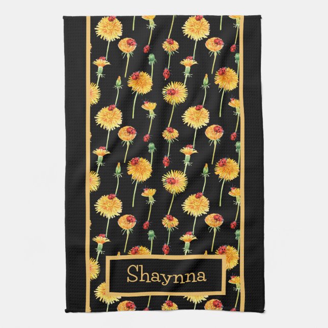 Ladybugs und Lüster Geschirrtuch (Vertikal)