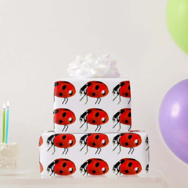 Ladybugs Wrapping Paper Geschenkpapier (Partygeschenke)