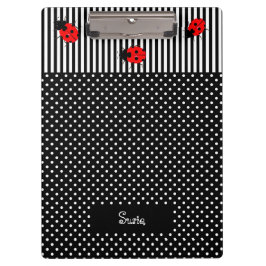 Ladybugs Zurück zu Schulklappen Klemmbrett