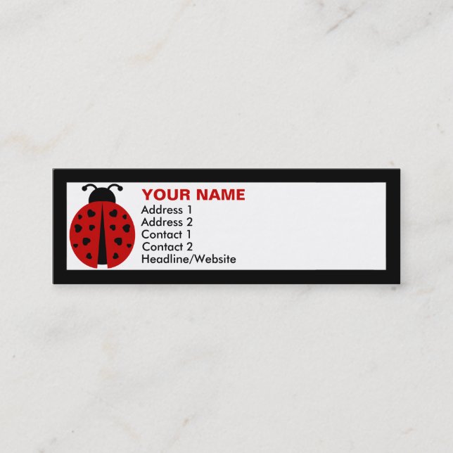 ladybugz. mini visitenkarte (Vorderseite)