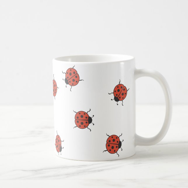 Ladybugz Muster Kaffeetasse (Rechts)