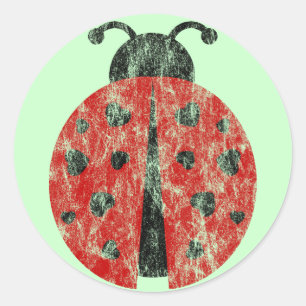 Ladybugz. Runder Aufkleber