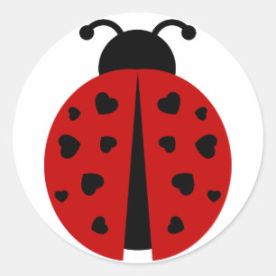 Ladybugz. Runder Aufkleber
