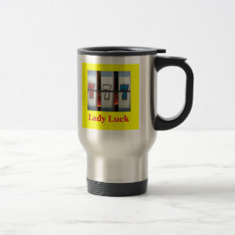 Ladyluckonyellowshirt8 Reisebecher