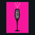 Ladys 80. Geburtstag Einladung - Cheers! Hot Mama<br><div class="desc">Am 80. Geburtstag des Hot Mama mit diesem Vintagen Design eines Champagnerglases mit einem blubigeren Hintergrund.</div>