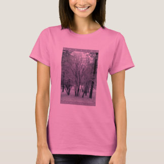 Ladys Abstauben des Schnees T-Shirt