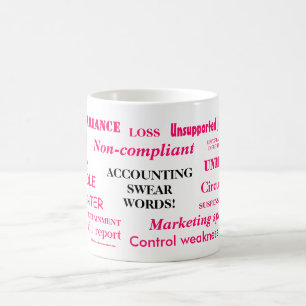 Ladys Accounting Swear Worte!! Funny Acccountant Kaffeetasse