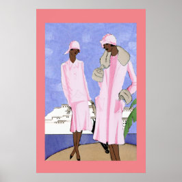 Ladys am Meer der 20er Jahre Poster