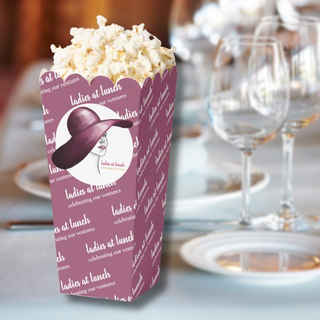 Ladys at Lunch - Chic Popcorn Gefallen Box Geschenkschachtel (Von Creator hochgeladen)