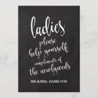 Ladys Badezimmer Basket Erschwingliches Chalkboard