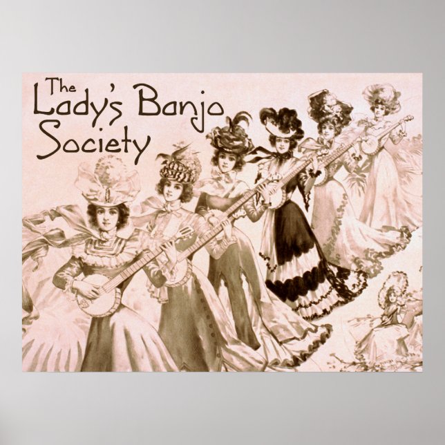 Lady's Banjo Society Poster (Vorne)