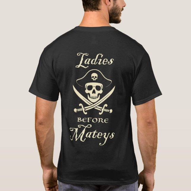 Ladys Before Mateys Pirate T-Shirt (Rückseite)