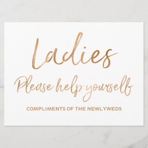 Ladys Bitte bedienen Sie sich am Hochzeitszeichen Einladung