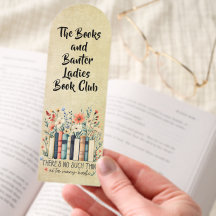 Ladys Book Club Floral Lesezeichen