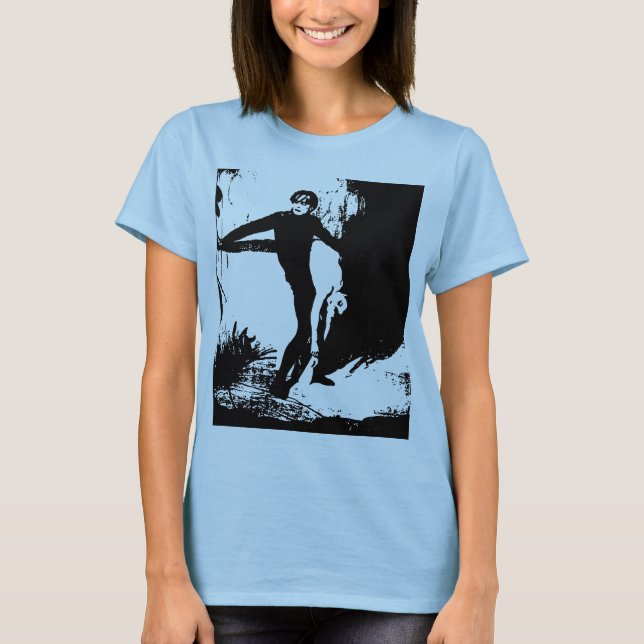 Ladys Burnout T - Shirt (Angepasst) (Vorderseite)