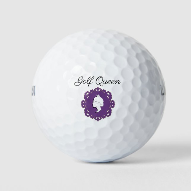 Ladys Classy Queen of Golf Golfball (Vorderseite)