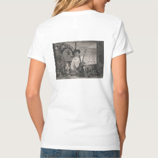 Ladys Cut Old Man Lever T - Shirt mit B&W pic