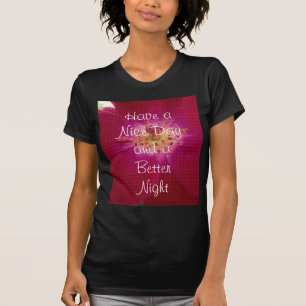 Ladys Dark Basic T - Shirt Template - Maßgeschneid