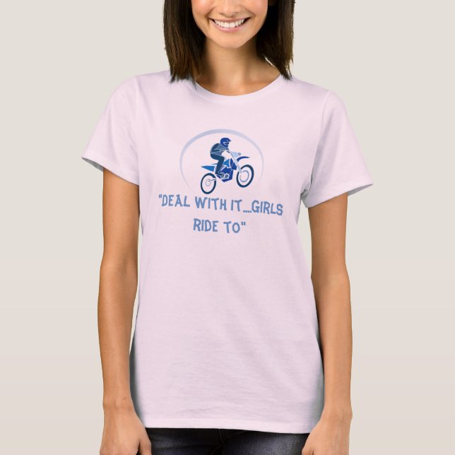 Ladys Dirt Biker T - Shirt (Vorderseite)