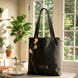 Ladys Elegant Black Floral Boho Niedlich