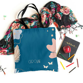 Ladys Elegant Blue Boho Niedlich Tote Bag