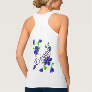 Ladys Energy Flated Racing Back Tank Top