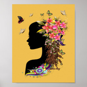 Ladys Fantasy Fashion Poster