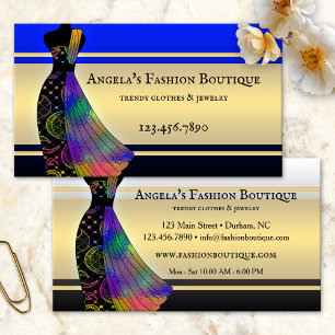 Ladys Fashion Retail Store Boutique Business Card Visitenkarte