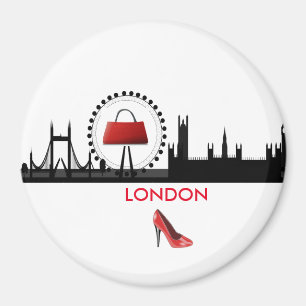 Ladys Fashion Theme London Skyline Magnet