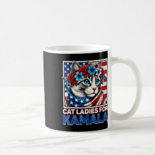 Ladys for Kamala Funny Cat 2024 Präsident Kamala-K Kaffeetasse
