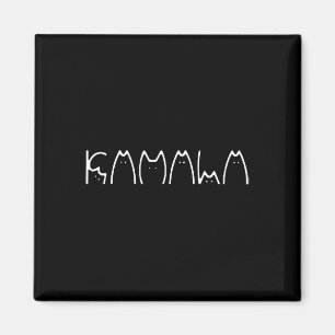 Ladys for Kamala Harris Cat Lettering 2024 Electi Magnet