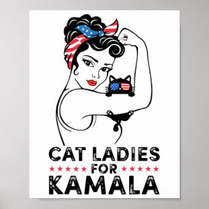 Ladys for Kamala Harris for President 2024 Electi Poster