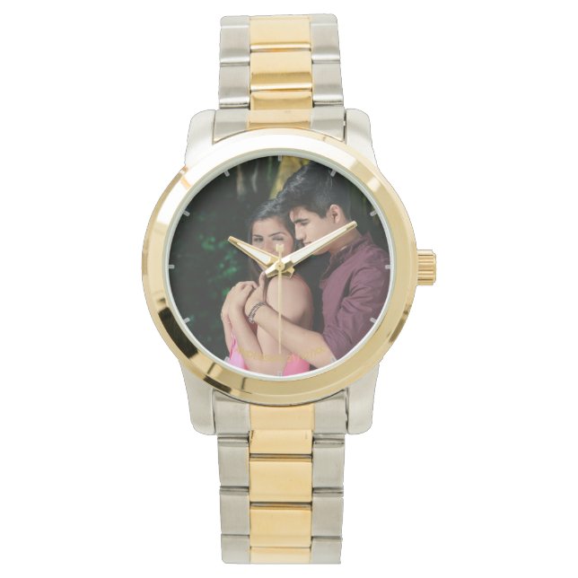 Ladys FOTO Watch Wedding Birthday Vow Renewal Armbanduhr (Vorderseite)
