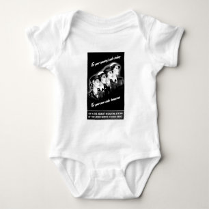 Ladys gehen zur nächsten Recruiting Station Baby Strampler