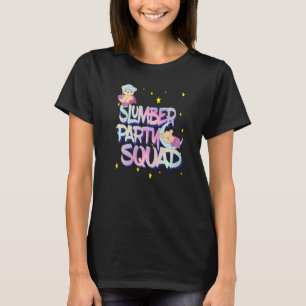 Ladys Girls Teddy Bear Sleepover Squad für Slumbe T-Shirt