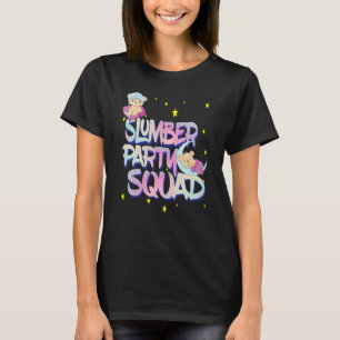 Ladys Girls Teddy Bear Sleepover Squad für Slumbe T-Shirt