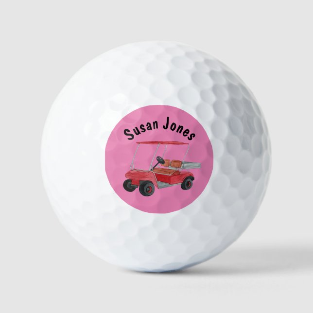 Ladys golf ball individuelle Name monogram (Vorderseite)