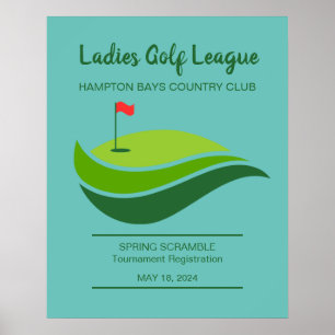 Ladys Golf League Event Poster