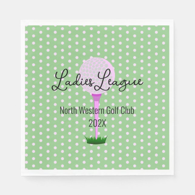 Ladys Golf League Golf Party Serviette (Vorderseite)
