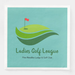 Ladys Golf League Party Dinner Napkin Serviette