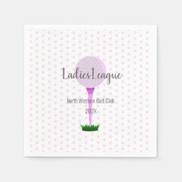Ladys Golf League Party Napkin Serviette