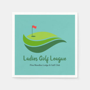 Ladys Golf League Party Napkin Serviette