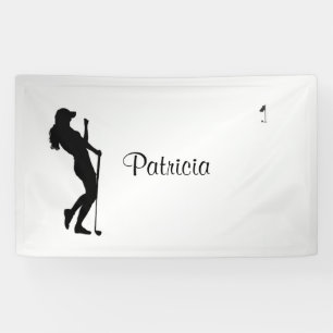 Ladys Golfer Personal Banner