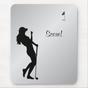 Ladys Golfer Personal  Mousepad