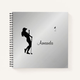 Ladys Golfer Personal  Notizbuch