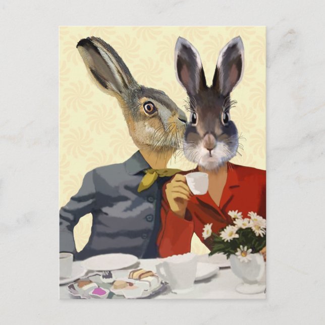 Ladys Gossiping 2 Postkarte (Vorderseite)