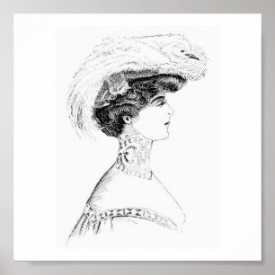 Ladys' Hat Poster