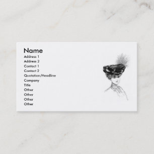Ladys Hats Business Card Visitenkarte