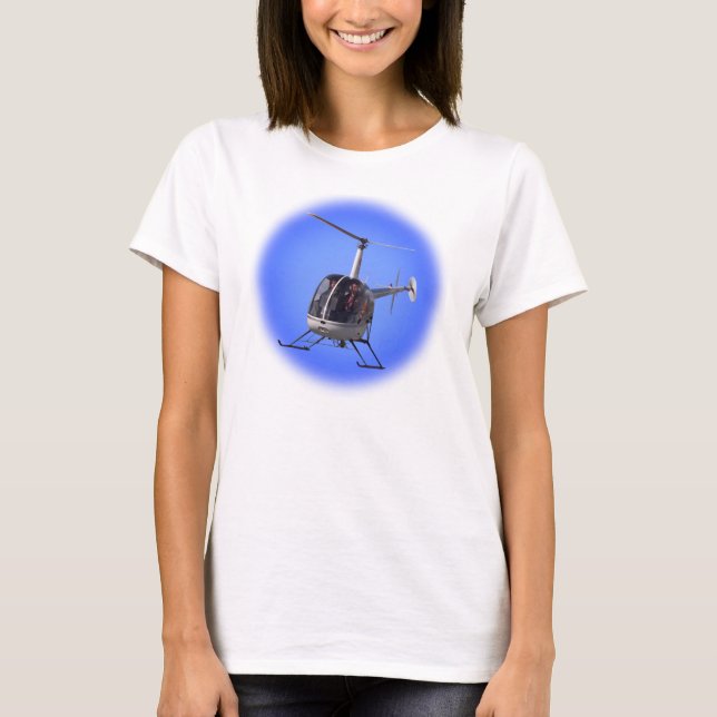 Ladys Helicopter T - Shirt Cool Chopper T-Shirts (Vorderseite)